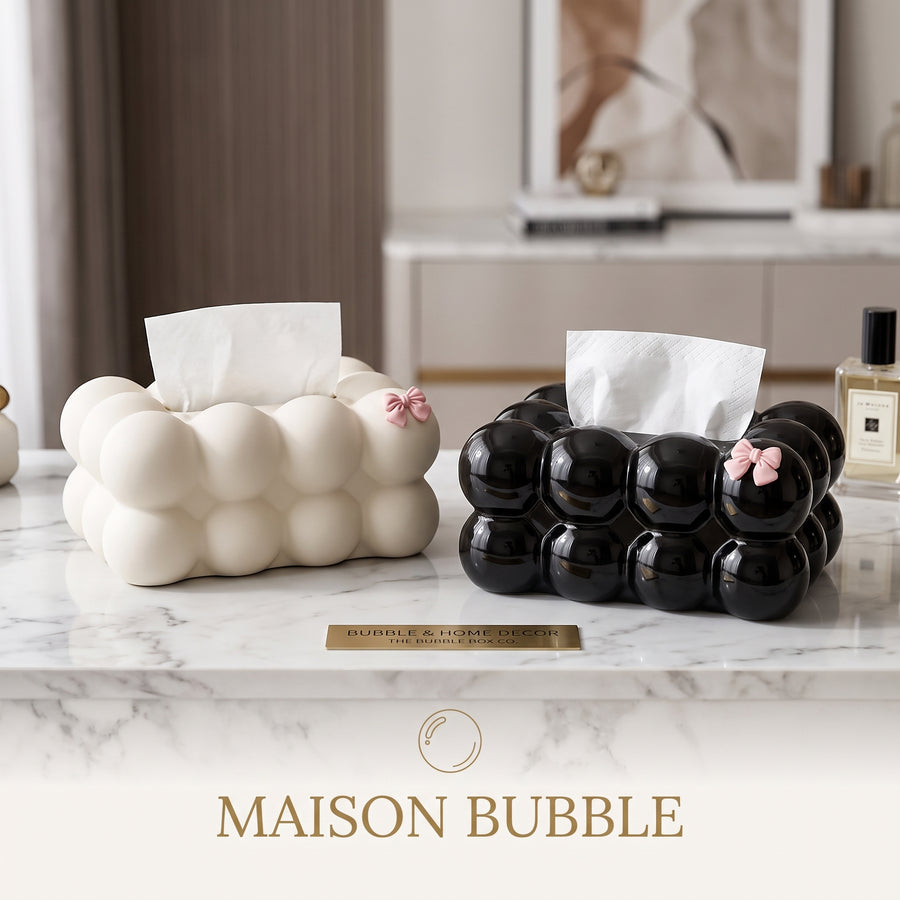 Bubble Tissue Box β Modern Decorative Tissue Holder