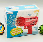 Bubble Feast Magic Bazooka – 10 Nozzle Bubble Launcher for Kids