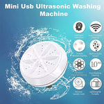 Ultrasonic Turbine Washing Machine – Portable Mini Washer for Clothes
