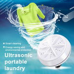 Ultrasonic Turbine Washing Machine – Portable Mini Washer for Clothes